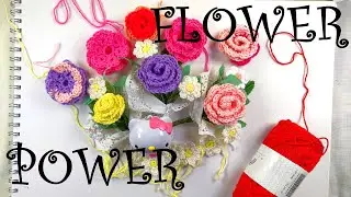Crochet Flowers  Simple and Easy Tutorial Bouquet