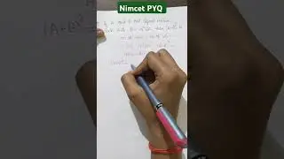 Nimcet PYQ question of matrices #nimcet #maths #mca #nit #nitin #study #matrix #matrices #cuet