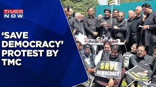 Ahead Of Parliament Session; TMC Stages Protest To 'Save Democracy' | Latest English News