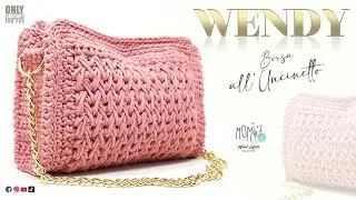 TUTORIAL BORSA UNCINETTO WENDY || EASY CROCHET BAG 🌻@momiscrochet #crochet #tutorial #bag