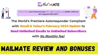 Mail Mate Review And Bonus - MailMate Autoresponder - Unlimited Emails with Free SMTP