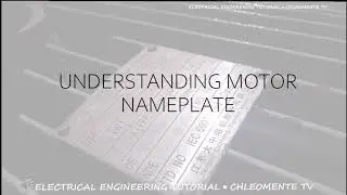 Understanding INDUCTION MOTOR NAMEPLATE