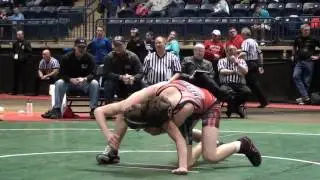 120 lbs FINAL Corey Shie 8 VS Nick Kiussis 8-2013 OAC Junior High State Finals 120 lbs