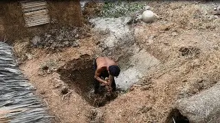 Primitive daily life :Update  Mini Swimming Pool Underground