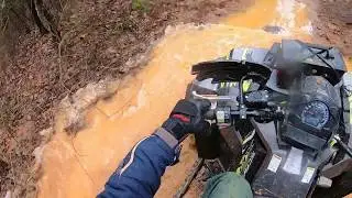 Muddy ATV Riding at Barnwell Mountain