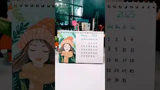 DIY Feel Good Calendar/2025/Happy New Year #newyear #2025 #diy #art #shorts #satisfying #calendar
