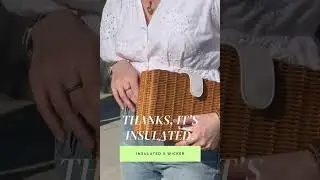 Insulated x Wicker #picnicbag #summerclutch #clutch #baggoals #summerfashion #handbag