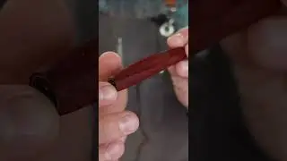 Ручка из натурального падука треугольного сечения #penmaker #penmaking #shortvideo