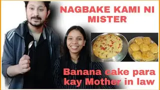 PINAY SA INDIA:GUMAWA KAMI NI INDIANONG MISTER NG BANANA CAKE PARA KAY MUMMY(eggless)