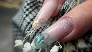 Inlays with Shape It&rsquo;s dual forms- from Facebook live Spring nail trends event #magneticnailsuk