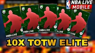 10X TOTW ELITE PACK OPENING IN NBA LIVE MOBILE 18!