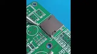 Soldering SD card socket #JLCPCB #sdcard #soldering #shorts