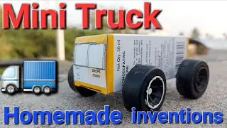 How to Make Mini Truck Toy at Home | Homemade toy Inventions #diy #origami #toys #truck #trending