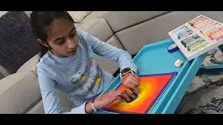 Aadhya Drawing Sunset Bird #aadhya #oilpastelart #art #bird #sunset #drawing 