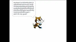 Scratch cat having a stroke