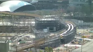 うめきた公園（サウスパークの芝生広場／ノースパーク造成工事中）をライブ配信 [2026年1月]