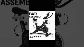 PowerMax Spin Bike BS-125 | Heavy Duty Exercise Cycle for Home Use | 130KG Load | LCD  #gymathome