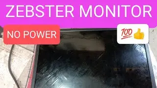 Zebster monitor no power repair ! zebster Monitor !  #viralvideo #viralvideos #utube #zebronics