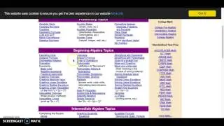 Online Math Resources