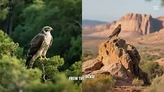 THE HAWK, A BIRD OF PREY WITH BROAD ROUNDED WINGS, TYPICALLY KNOWN FOR TAKING PREY BY SURPRISE 