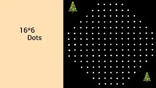 16*6*6 dots 2o26 newyear celebration rangoli