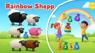 Ba Black Sheep 🌈 | Kids Mania Counting & Rainbow Poem