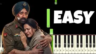 Ghar Kab Aaoge | Border 2 | Easy Piano Tutorial By Piano Star