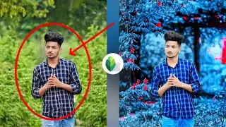Photo Ka Background Change Kaise Kare 💯 Snapseed Background Change Photo editing// Blue Editing