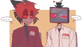 Alastor and Vox Therapy 🛋️🧠😈📺 Hazbin Hotel Season 2 &bull; COMIC DUB