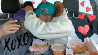 I WENT IN FOR A KISS WHILE SHE HAD A MOUTH FULL OF POPEYES CHICKEN.....AND DID!