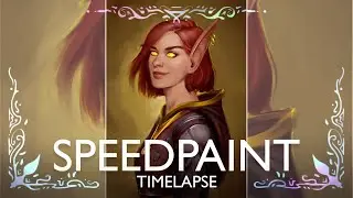 Painting a Portrait: World of Warcraft Blood Elf Kalinrae