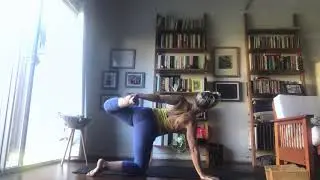 Yoga Flow, L2+, Full Length Flow Moving Towards Eka Pada Raja Kapotasana with Overhead Grip