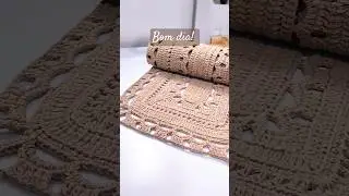 CROCH&Ecirc;: Passadeira AMETISTA, confec&ccedil;&atilde;o do dia Samuel Muleke Artes&atilde;o