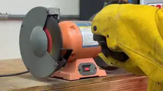 Bench Grinder with Wire Wheel Safety Demo