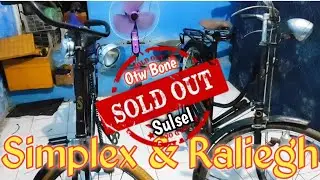 Pengiriman dua unit sepeda onthel simplex Dan Raliegh dames original ke Bone Sulsel 