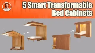 Five Solid Wood Multifunctional Bed Designs#FurnitureDesign#ModernFurniture#SmartFurniture