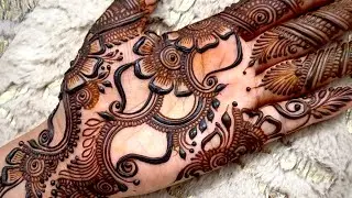 Step by step Arabic Mehndi Design | Front Hand Arabic Mehndi design | Easy Mehndi Design 