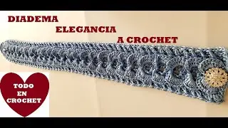 DIADEMA a Crochet FACIL y ELEGANTE