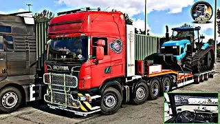 Epic Euro Truck Simulator 2 Journey: Scania vs. Crawler Tractor from Hamburg to Denmark!
