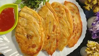 New Crispy Chicken Lachha Paratha Pizza Pockets Delicious Breakfast Recipe | Best Lunchbox Recipes 