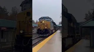 DRIZZLE #csx #trains #rain #rainsounds #train #travel #shorts #shortvideo #youtubeshorts #railway