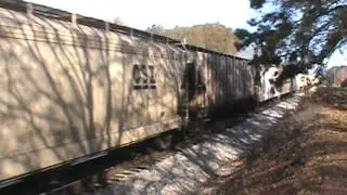 CSX 818 leads CSX G768-18 in Palmetto, GA