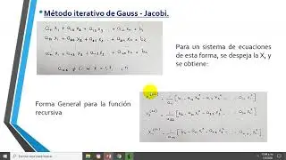 Sistema de Ecuaciones - Métodos iterativos Parte 2