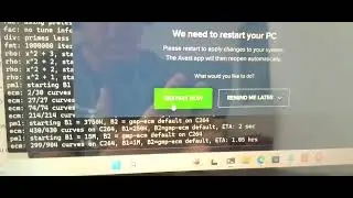 Avast is telling me to restart, so I must do it anyway.