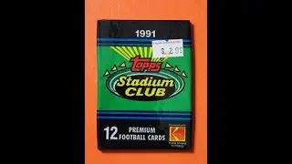 BRICK HOUSE! MIGHTY MIGHTY SAD 1991 Topps Stadium Club Football pack rip! They all can't be winners!