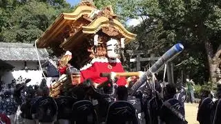 令和4年　一須賀地車宮入　河南町　壹須何神社　曳き唄、伊勢音頭　令和4年10月15日