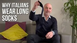 Why Italians Love Long Socks | The Classic Italian Style Secret #italianstyle #dresslikeitalians