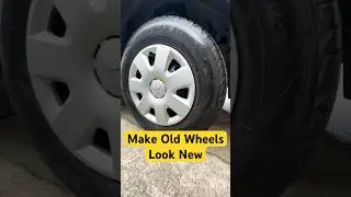 How to make old hub caps and steel wheels look new again #shorts #howto #wheels #paint #viral