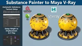 Substance Painter в Maya V-Ray — использование плагина Substance Workflow