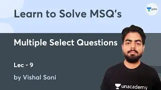 Learn To Solve MSQ's | Lec 10 | All Subjects | GATE 2022 | Vishal Soni